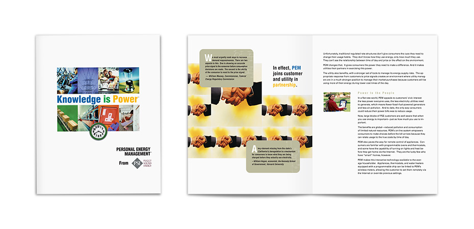 puget sound energy brochure design