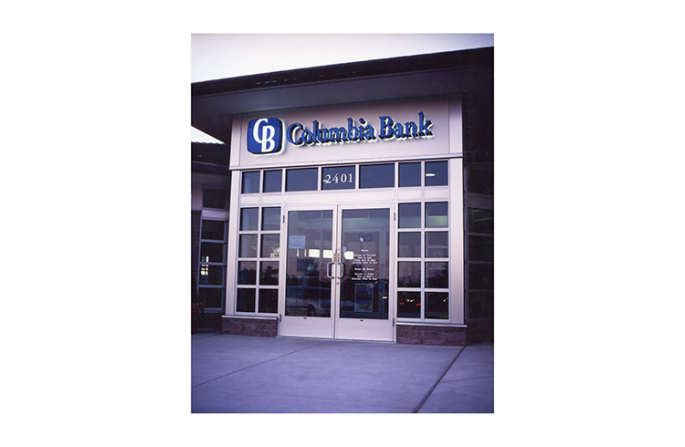 columbia bank signage