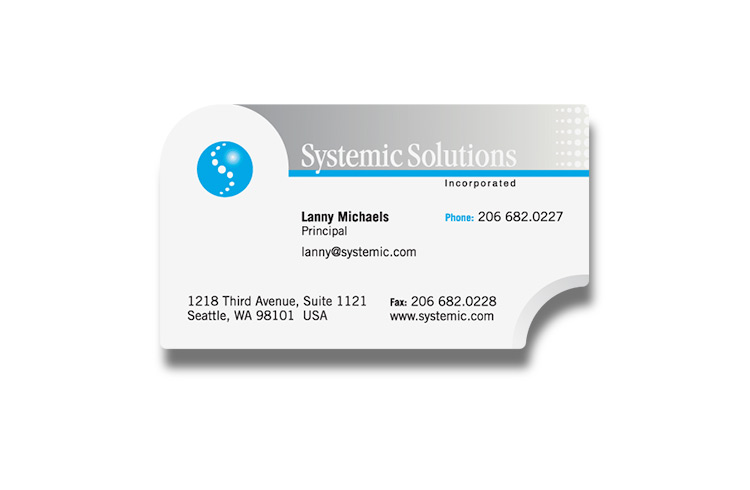 technology company card design