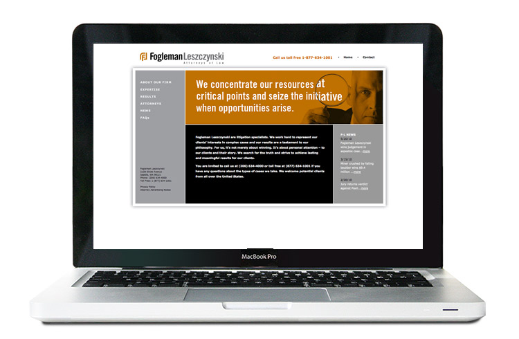 attorney website design