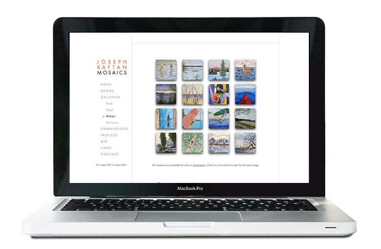 artist website design